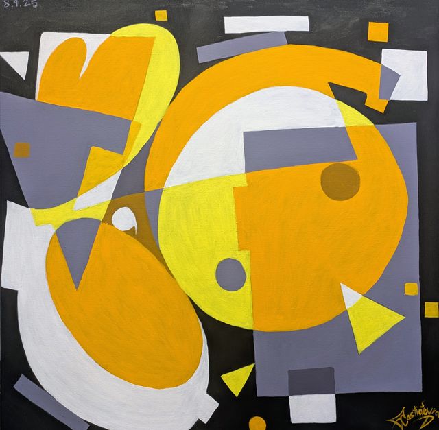 Cuadro abstracto moderno ORIGINAL de D. Castiñeyra