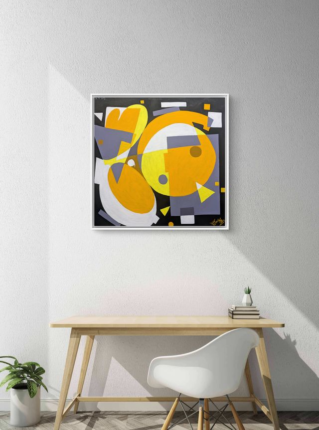 Cuadro abstracto moderno ORIGINAL de D. Castiñeyra