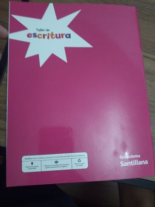 Libro "Taller de escritura" de 2⁰ de primaria.
