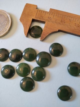 18 spole tonde giada 8 mm