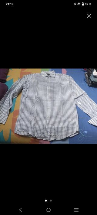 Camisa de cuadros para hombre Talla M