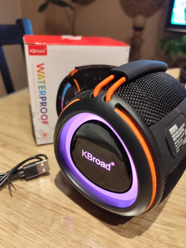 Altavoz Bluetooth y Waterproof - Negro/Naranja