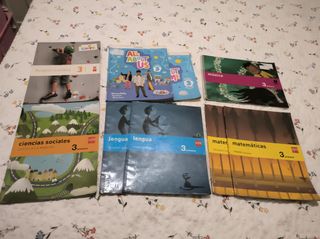 Lote libros 3 primaria, Savia, Sm Castilla Mancha