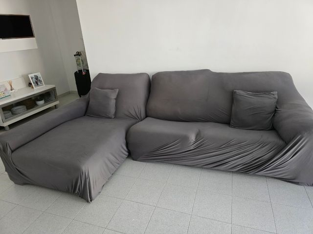 Sofá modular grande. Chaiselonge.