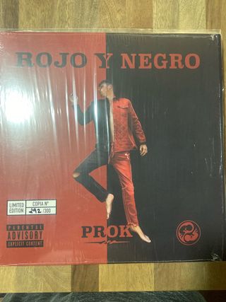 Vinilo Prok Rojo y Negro