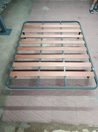 Somier 150cm Metal y Madera