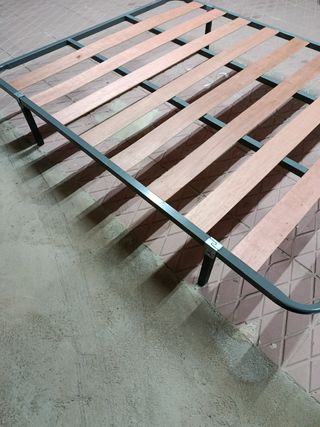 Somier 150cm Metal y Madera