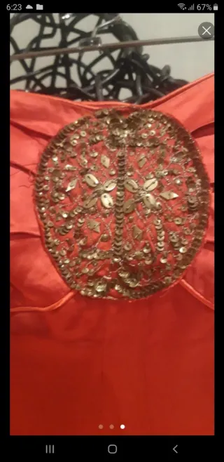 Vestido de fiesta rojo talla 40