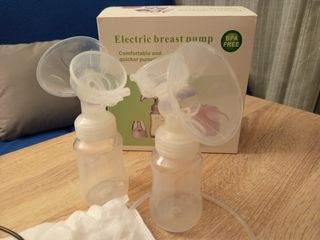 Sacaleches eléctrico doble y calienta biberones