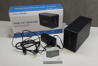2 dischi rigidi 3.5 SATA HDD RAID EMPTY Box