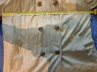 Gabardina Burberrys Mujer Talla XXL Amarillo crema