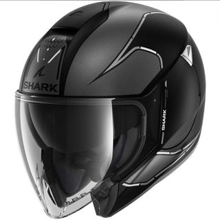 Casco Shark Negro con Visera