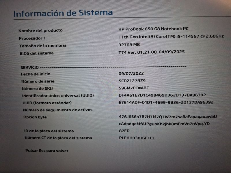 HP Probook 650 G8 i5-1145G7 32GB RAM afbeelding 10