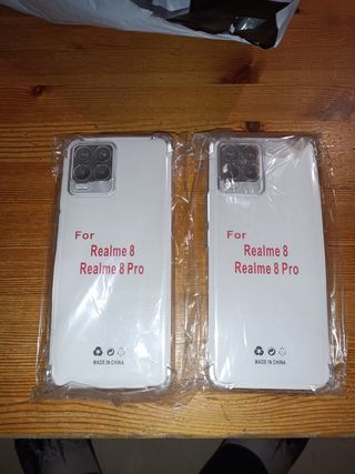 2 Fundas Transparentes Realme 8 Pro