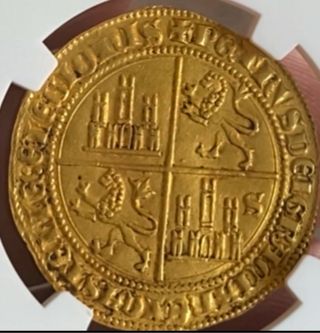 excelente Dobla 35 Maravedíes Pedro I Sevilla