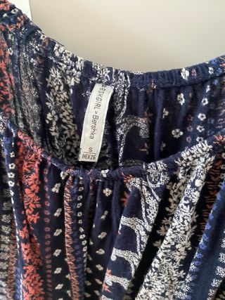 Blusa Boho Hombros Descubiertos Estampada