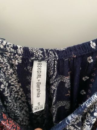 Blusa Boho Hombros Descubiertos Estampada