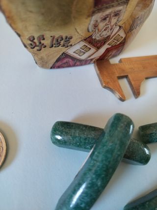 4 elementi parallelepipedo curvato  in giada puris