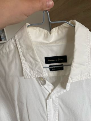 Camisa Massimo Dutti Blanca Hombre