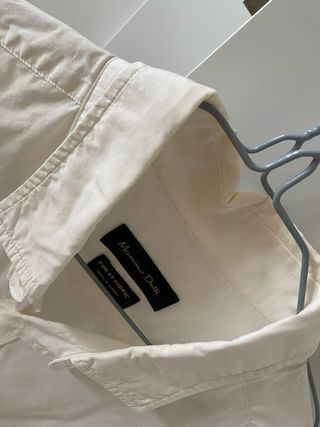 Camisa Massimo Dutti Blanca Hombre
