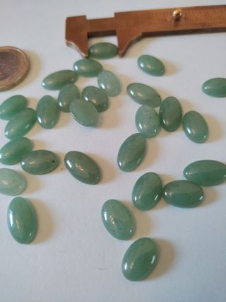 28 pietre giada avventurina mm 8x12