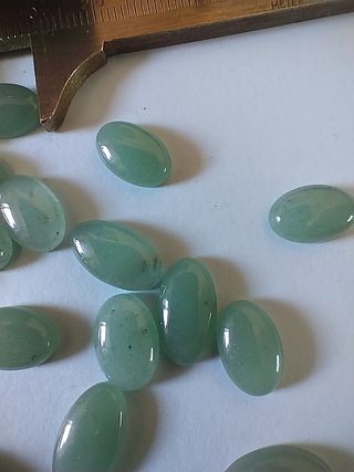 28 pietre giada avventurina mm 8x12