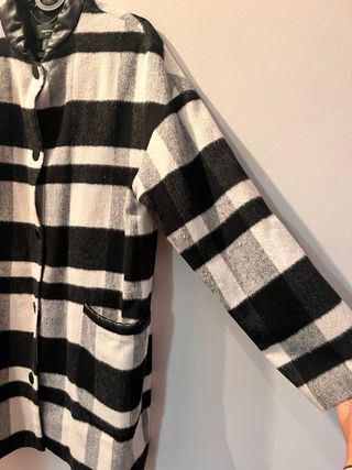 Abrigo Mango Cuadros Talla S