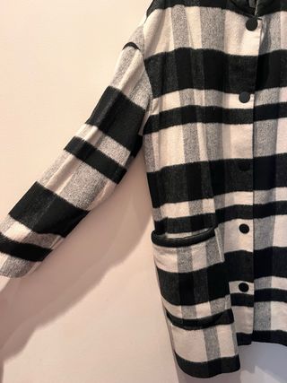 Abrigo Mango Cuadros Talla S