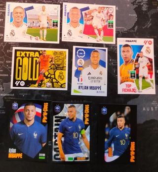 Lote de cromos Mbappé Este 24-25 y World Class