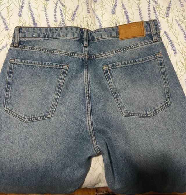 Vaqueros Mango Straight Fit Hombre Azul