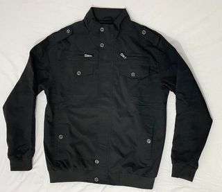 Chaqueta Militar Kefitevd Hombre L Negra