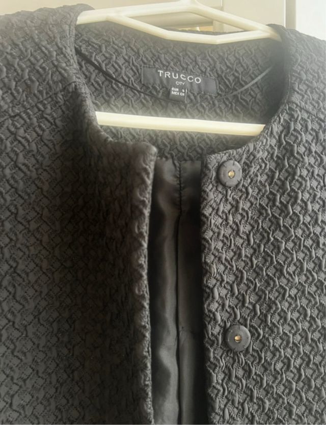 Blazer-abrigo Trucco Negro Talla S