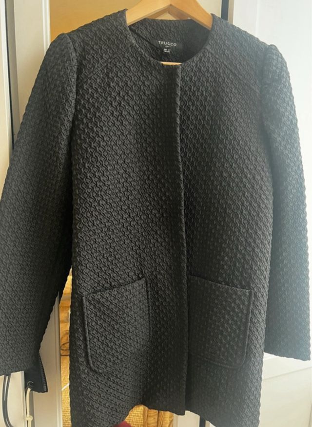 Blazer-abrigo Trucco Negro Talla S