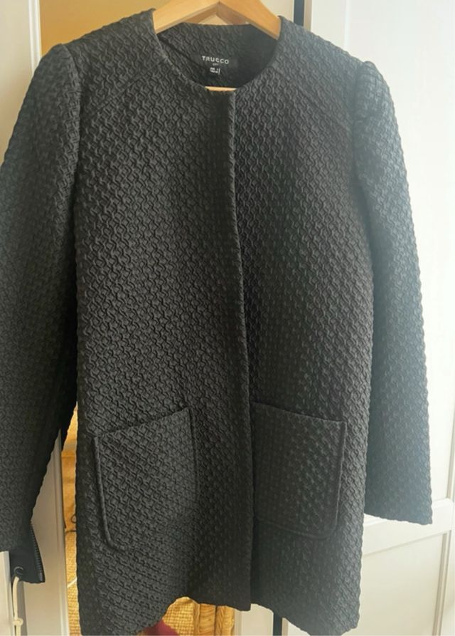 Blazer-abrigo Trucco Negro Talla S