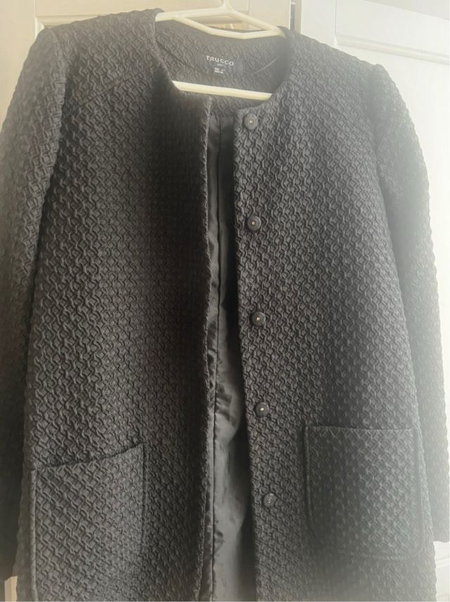 Blazer-abrigo Trucco Negro Talla S