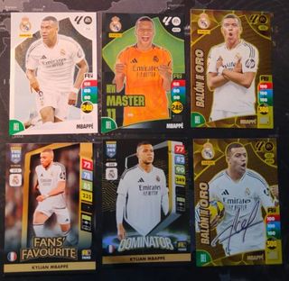 Lote cromos Mbappé Adrenalyn y Fifa 365 2024-2025