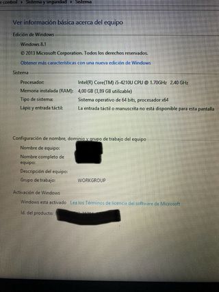 Portátil Asus X554L i5 Negro