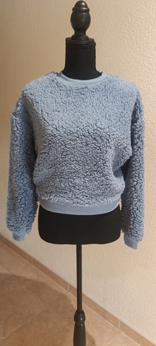 Sudadera polar azul