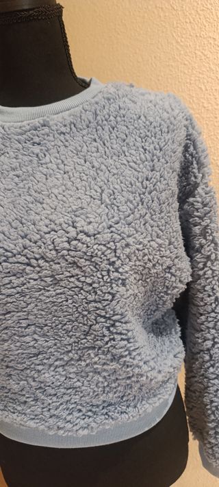 Sudadera polar azul