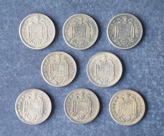 SERIE COMPLETA DE 1 PESETA DE 1947, MUY BUENAS