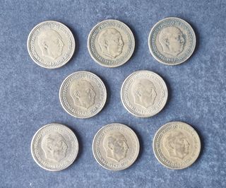 SERIE COMPLETA DE 1 PESETA DE 1947, MUY BUENAS
