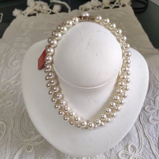 Collar de perlas madreperla doble