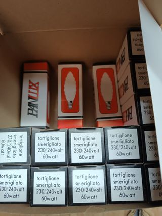 16 Lampadine Tortiglione Smerigliato 230/240V 60W