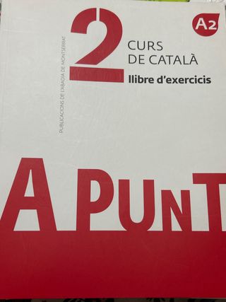 A punt. Curs de català. Llibre d'exercicis, 2 