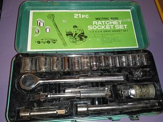 Set de carraca 21 piezas para automoción años 80
