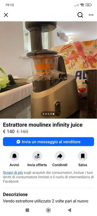 Estrattore Moulinex Infinity Juice