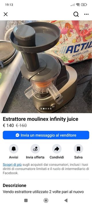 Estrattore Moulinex Infinity Juice