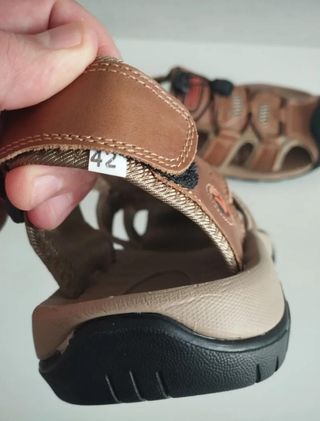 Sandalias trekking piel marrón