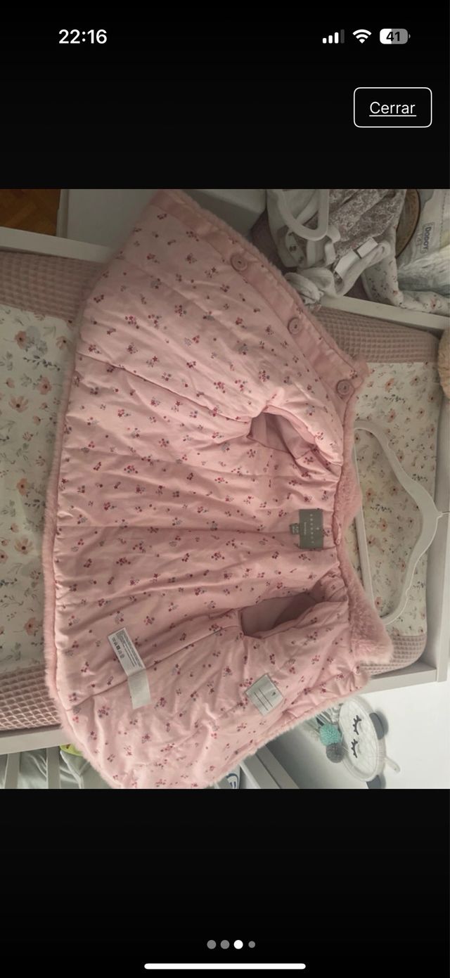 Abrigo rosa pelo coconut 9-12 meses