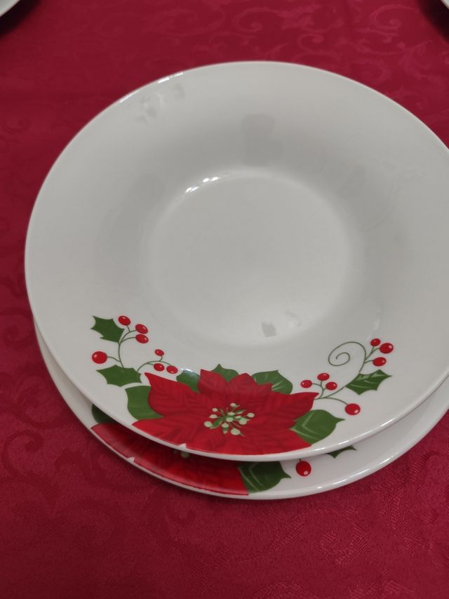 Set Servizio piatti ceramica 12 pezzi dà 6 persone